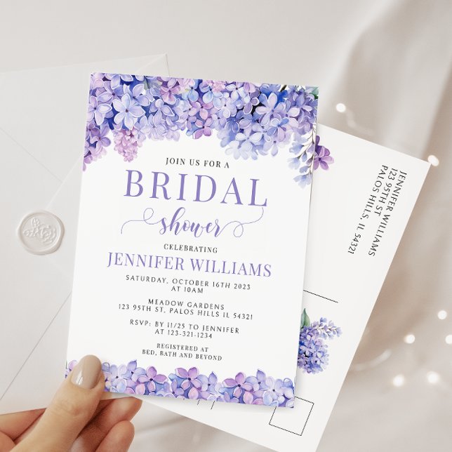 invitación de tarjeta postal para ducha de novia c (Subido por el creador)