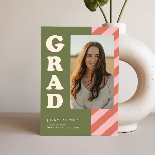 Invitación de Tarjeta Postal para Fiesta de Gradua (Subido por el creador)