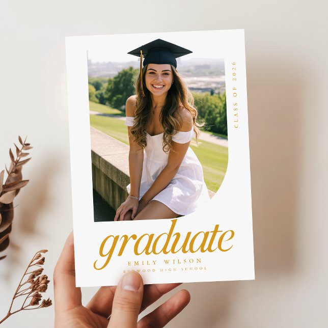 Invitación de Tarjeta Postal para Fiesta de Gradua (Subido por el creador)