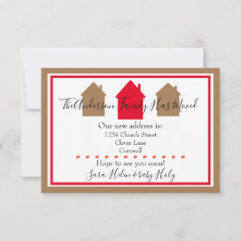 Invitación de tarjetas planas - Nos hemos mudado