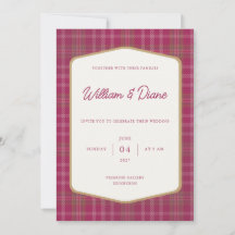 Invitación de Tartán de Primula Escocesa