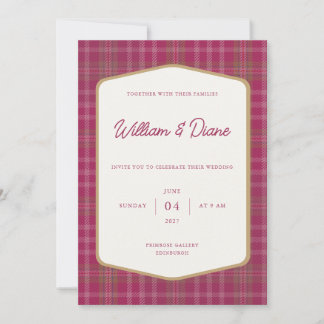 Invitación de Tartán de Primula Escocesa