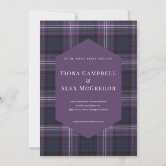 Invitación de Tartán Escocia por Siempre