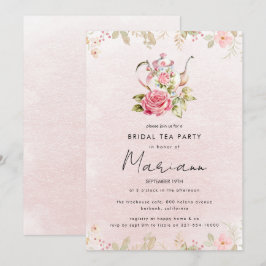 Invitación de Té de Despedida de Soltera con Teter