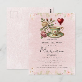 Invitación de Té de Despedida de Soltera con Teter