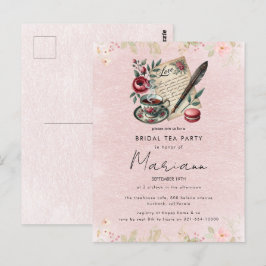 Invitación de Té de Despedida de Soltera con Teter