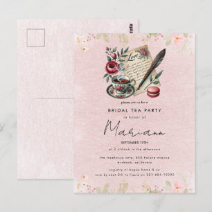 Invitación de Té de Despedida de Soltera con Teter