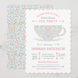 Invitación de Té para Fiesta de Despedida de Solte