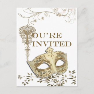 Invitación de teatro elegante