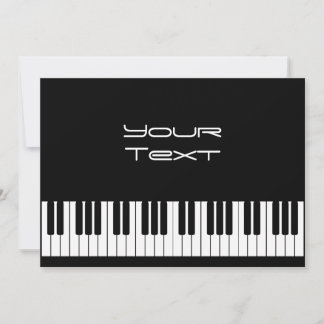 Invitación de teclado de piano