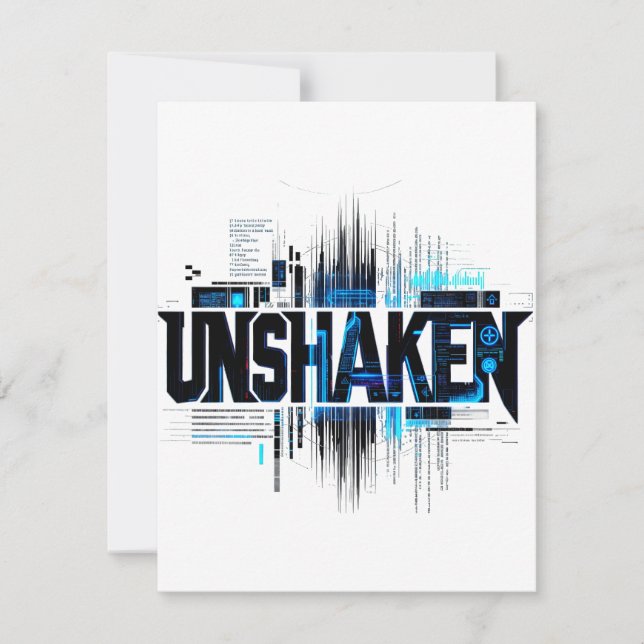 Invitación de tecnología cyberpunk inquebrantable (Anverso)