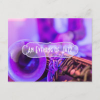 invitación de tema de jazz blues retro party