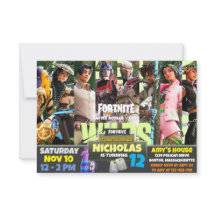 Invitación de tema de juego