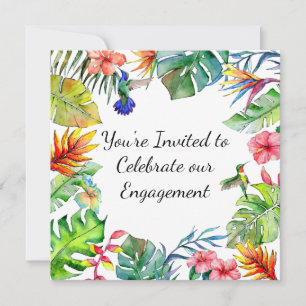 Invitación de tema de paraíso tropical