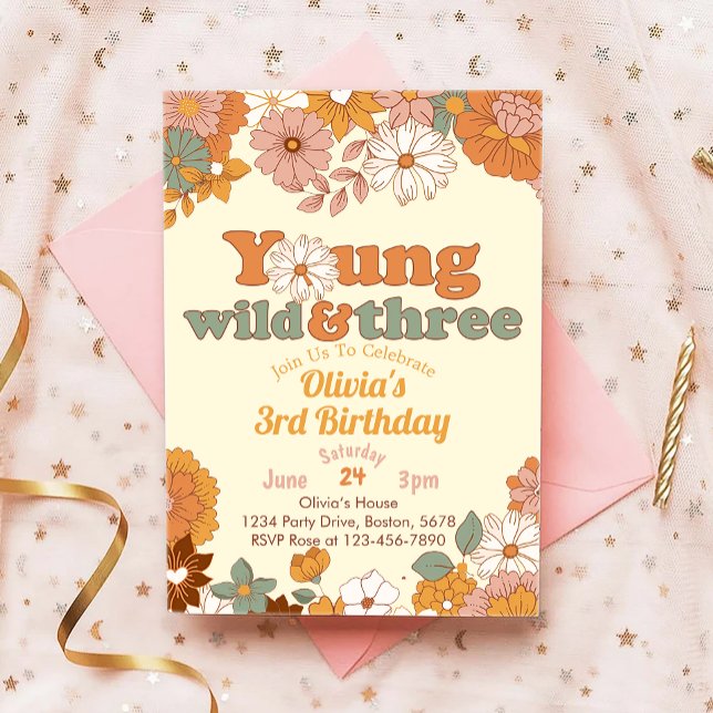 Invitación de tercer cumpleaños a los tres jóvenes (Subido por el creador)