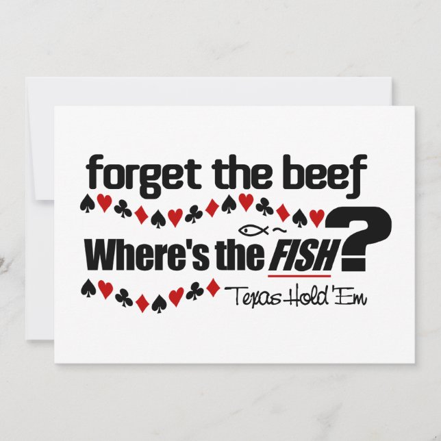 invitación de Texas Hold'Em (Anverso)