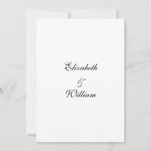 invitación de texto caligráfica minimalista