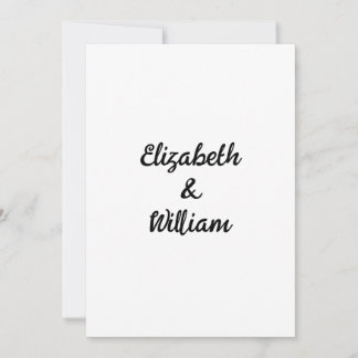 invitación de texto caligráfica minimalista
