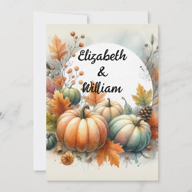 invitación de texto caligráfica minimalista (Anverso)