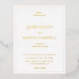 Invitación de texto clásica Elegancia