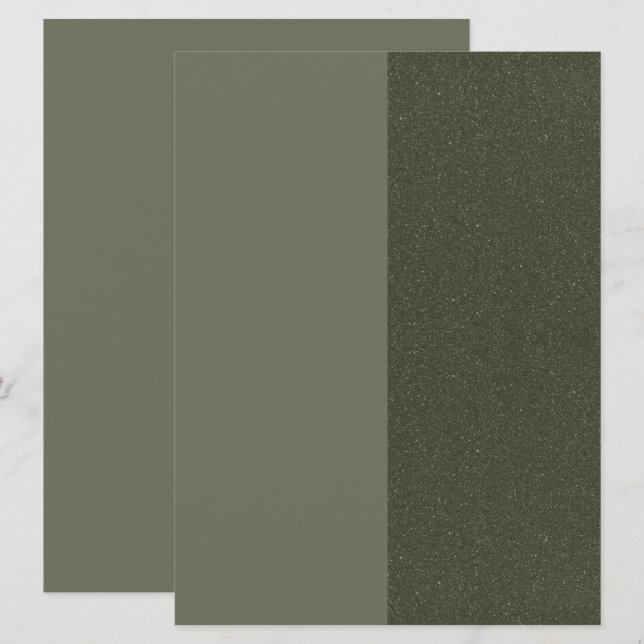 Invitación de textura dividida personalizada verde (Anverso / Reverso)