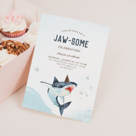 Invitación de Tiburón Jaw-Some