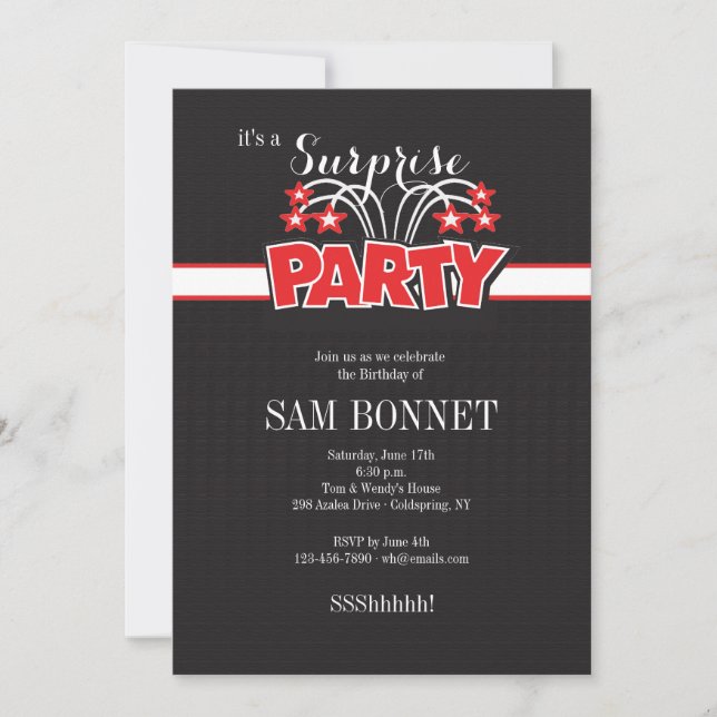 Invitación de tiempo de fiesta (Anverso)