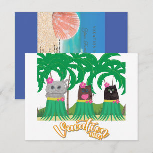 Invitación de tiempo de vacaciones