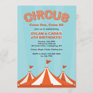Invitación de Tiendas de Circo