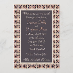Invitación de Tiles Españoles B'nai Mitzvah