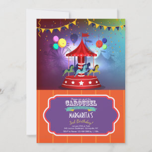 Invitación de tiovivo