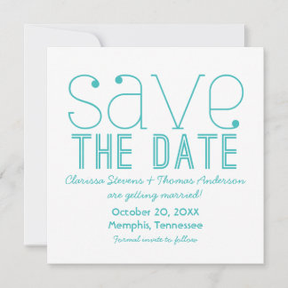 Invitación de tipografía de moda para guardar la f