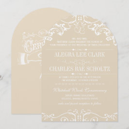 Invitación de tipografía vintage moderna de pizarr