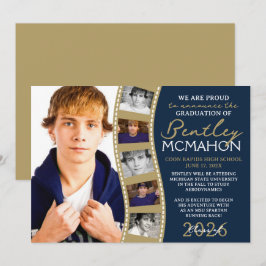 Invitación de tiras de película de la Marina y el