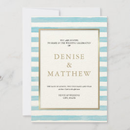 Invitación de Tiritas de Azúcar con Franja de Acua