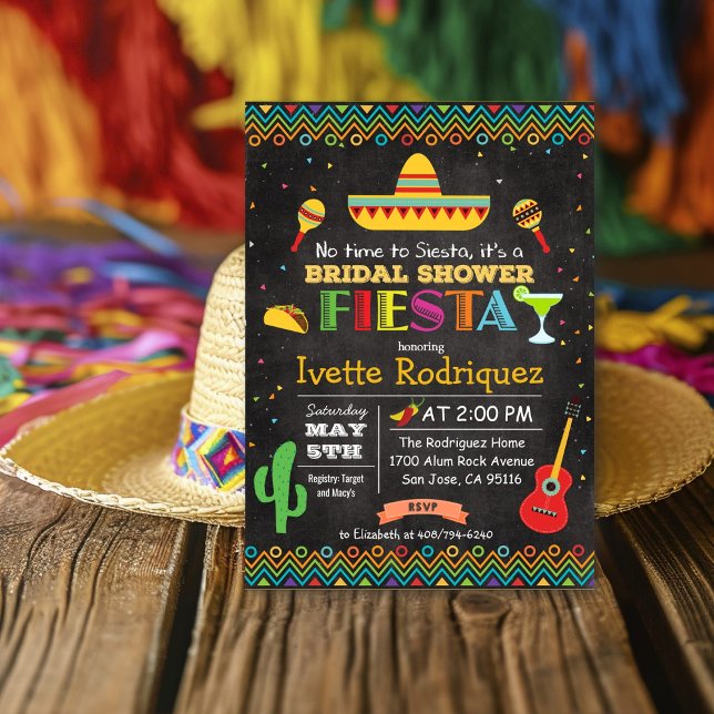 Invitación de tiza para la ducha de la novia Fiest (Subido por el creador)