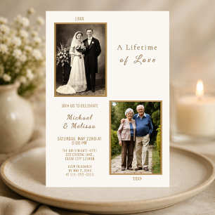 Invitación de toda una vida de amor