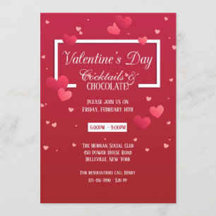 Invitación de todos los El día de San Valentín del