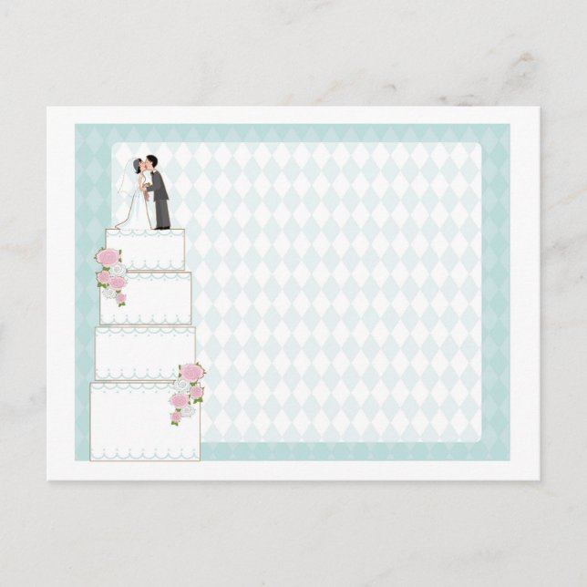 Invitación de Torta de Boda (Anverso)