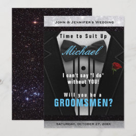 Invitación de Traje de Gala para Padrino de Boda