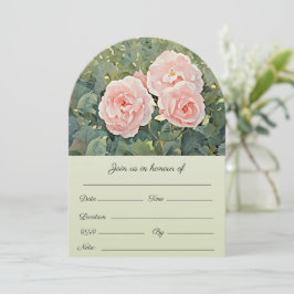 Invitación de tres rosas bonitas