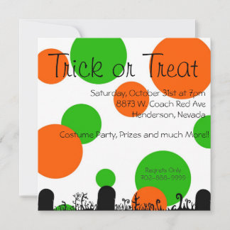 Invitación de Trick or    TreatHalloween