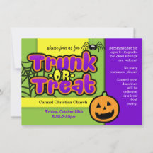 Invitación de Trunk or Treat