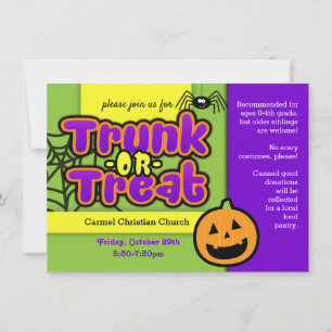 Invitación de Trunk or Treat