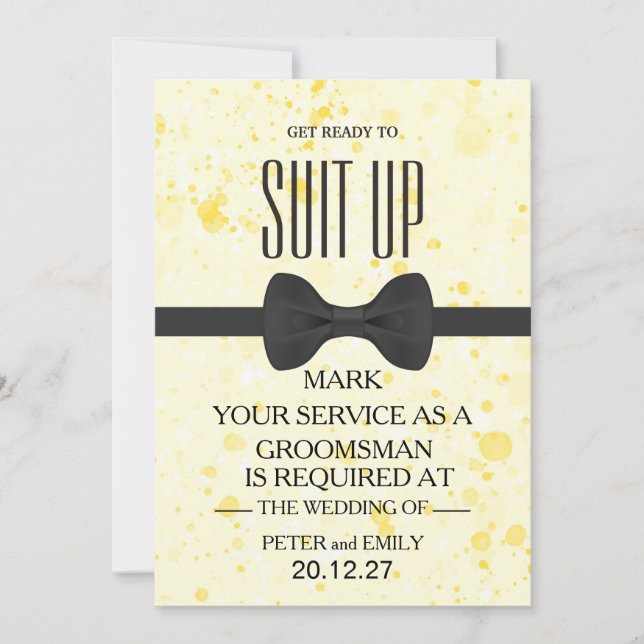 Invitación de tu Servicio como Padrino (Anverso)