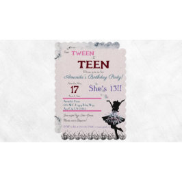 Invitación de Tween a Adolescente