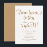 Invitación De Tween a Teen 13th Birthday Party CUALQUIER COLO<br><div class="desc">De Tween a Teen 13th Birthday Party CUALQUIER Invitación COLOR. Elija cualquier color de fondo para la parte delantera y trasera.</div>