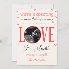 Invitación de ultrasonido de embarazo de San Valen