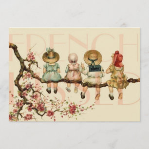 Invitación de un amigo francés vintage