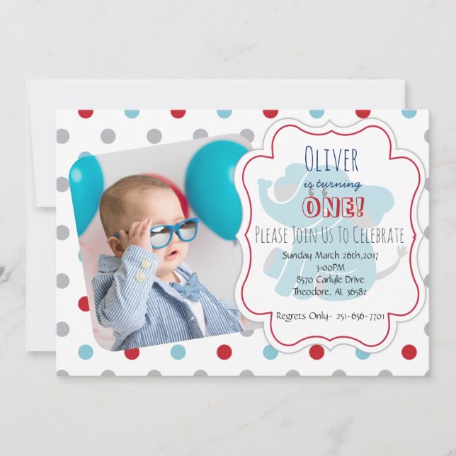 Invitación De un año (Anverso)